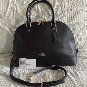 Coach Sierra Satchel Black with Gold Hardware alike New Condition